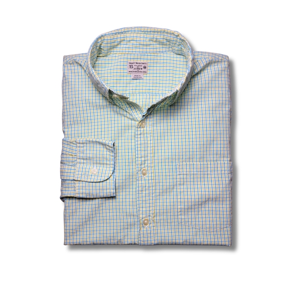 J. Crew Other - J. Crew Yellow & Light Blue Plaid Long Sleeve Button-Down Shirt M
